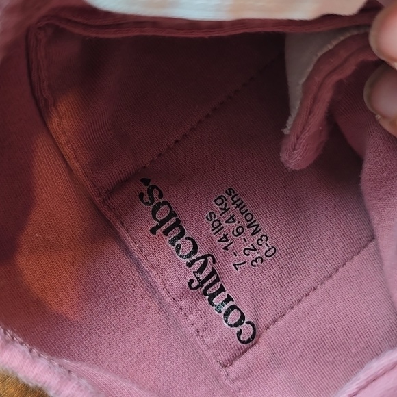 Comfy Cubs Pink Baby Swaddle with Zipper - Picture 3 of 5